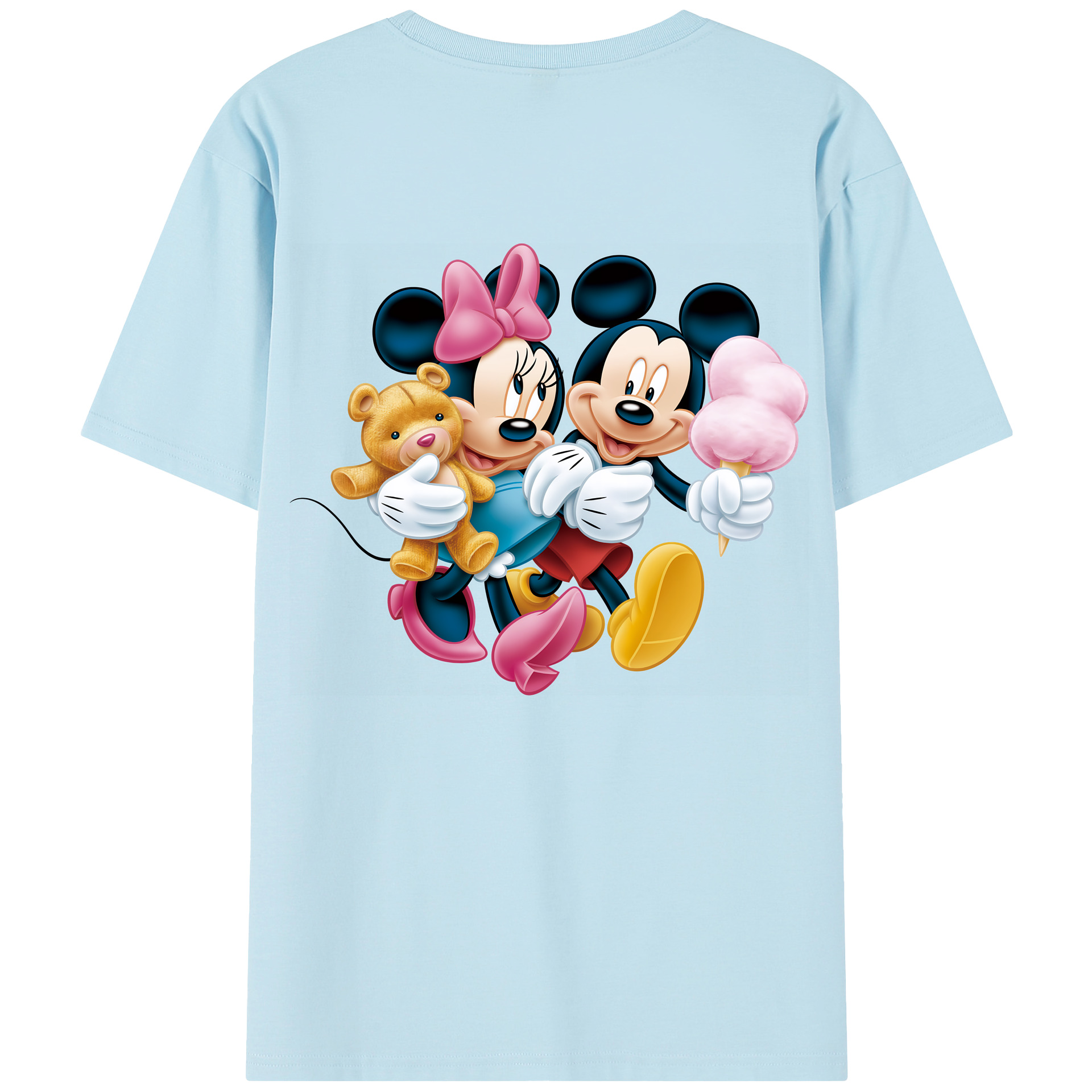 （画像用） ミッキーマウス Mickey Mouse 綿100％半袖Tシャツ（背面プリント）